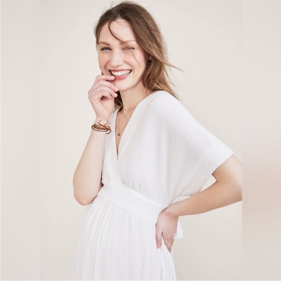 Hatch The Carolina Dress in White Gauze Maternity Size 2 M NWT - Picture 3 of 7